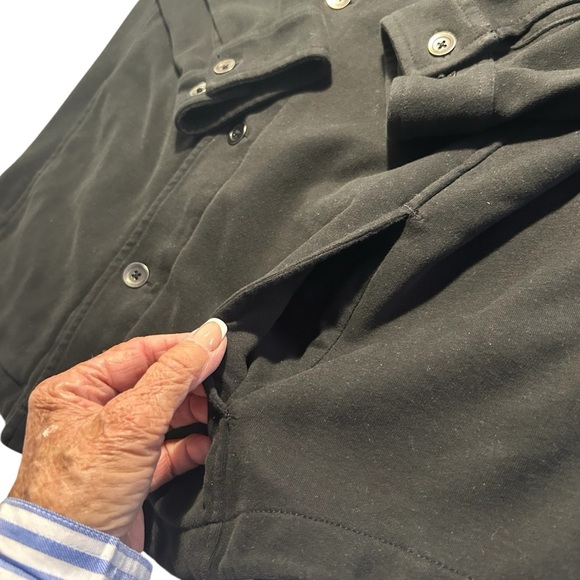 Tommy Bahama Palmdale Shirt Jacket Charcoal 100% Pima Cotton Sz Med - Picture 6 of 14